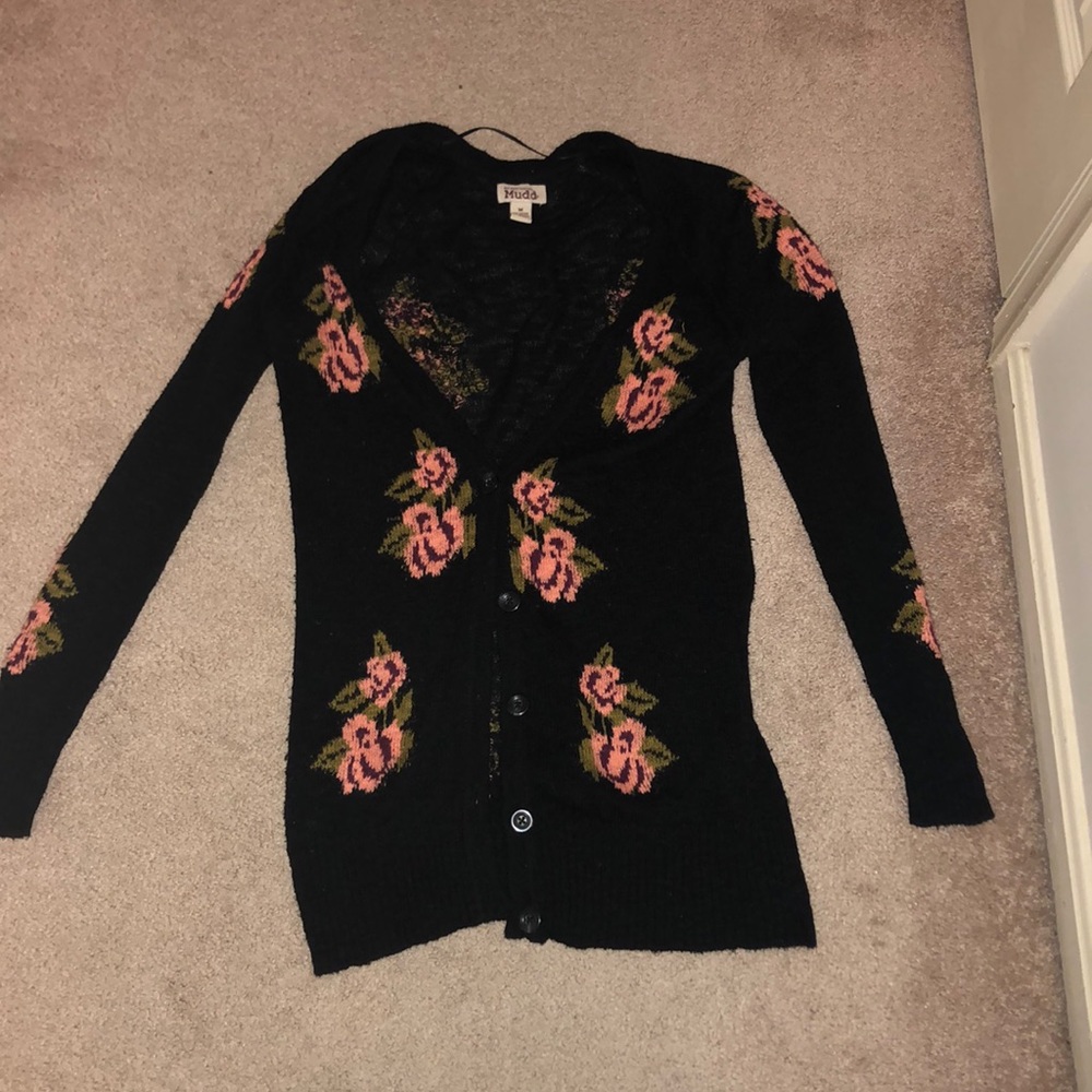 Floral Long Sweater